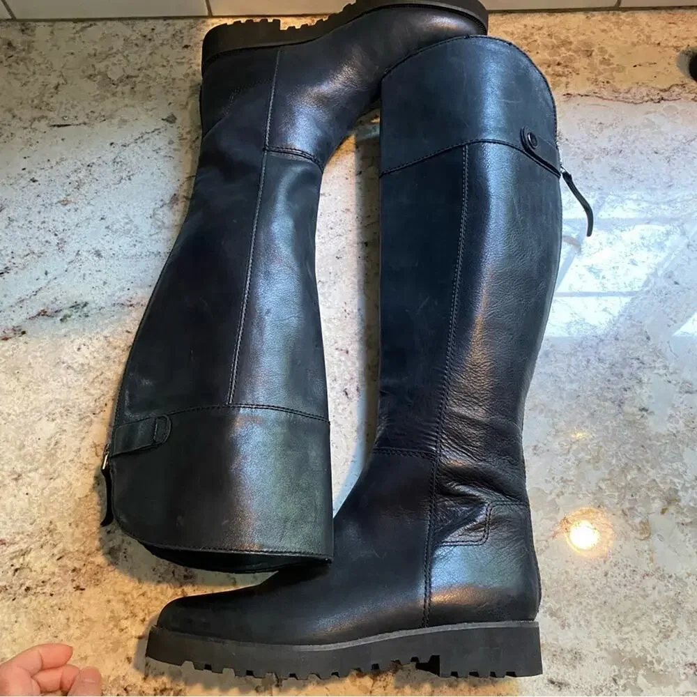 Franco Sarto $189 Cosmina Tall Riding Boot Blk- EUC / No box. Sz 6.5
